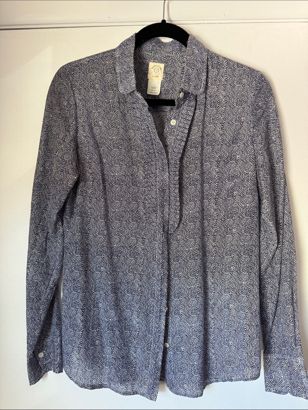 J. Crew The Perfect Shirt Button Down With Ruffles